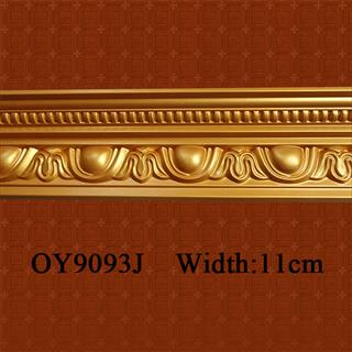 Gold color PU Carved Cornice