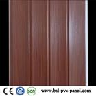 25cm wave wood grain pvc wall panel for India market