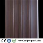 25cm 3kg wood grain wave pvc wall panel for India