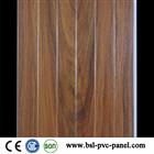 25cm 8.5mm dark wood grain T pvc wall panel